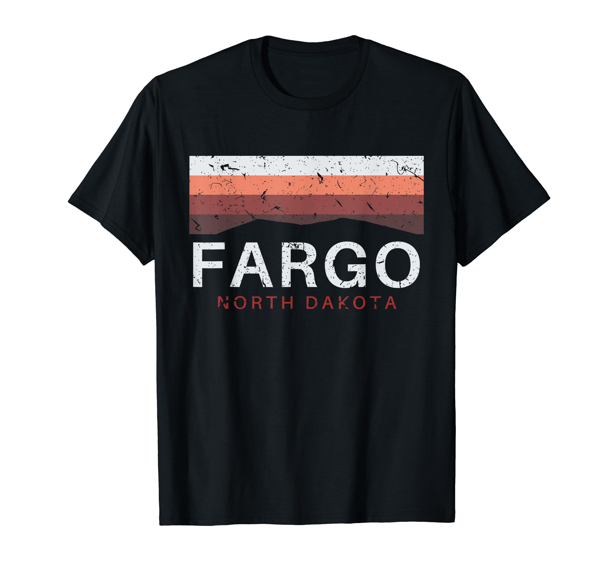 Fargo North Dakota Nd Distressed T-Shirt - Trendy Graphic Unisex - T-Shirt, Sweatshirt, Hoodie
