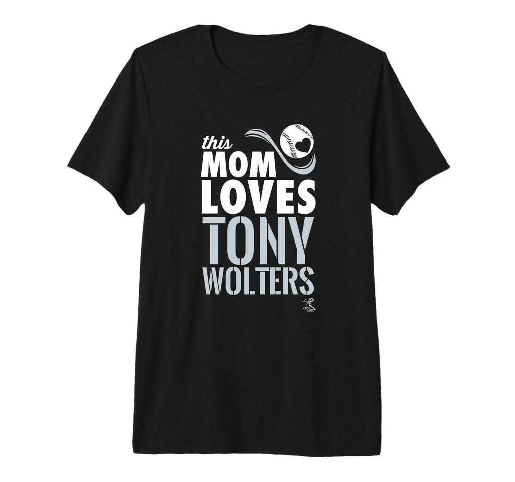 Tony Wolters This Mom Loves Tri Blend T-Shirt - Graphic Print Unisex - T-Shirt, Sweatshirt, Hoodie