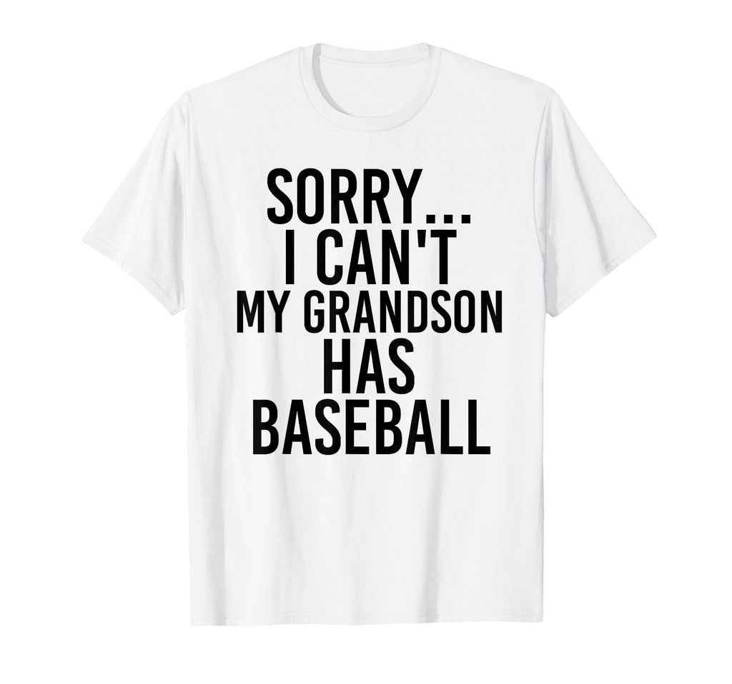 Grandpa Grandma My Grandson Has Baseball T-Shirt - Custom Art Print Unisex - T-Shirt, Sweatshirt, Hoodie