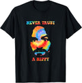 Never Trust A Hippy Funny Quote - Adult & Kids T-Shirts, Sweatshirts & Hoodies apparel design preview 1