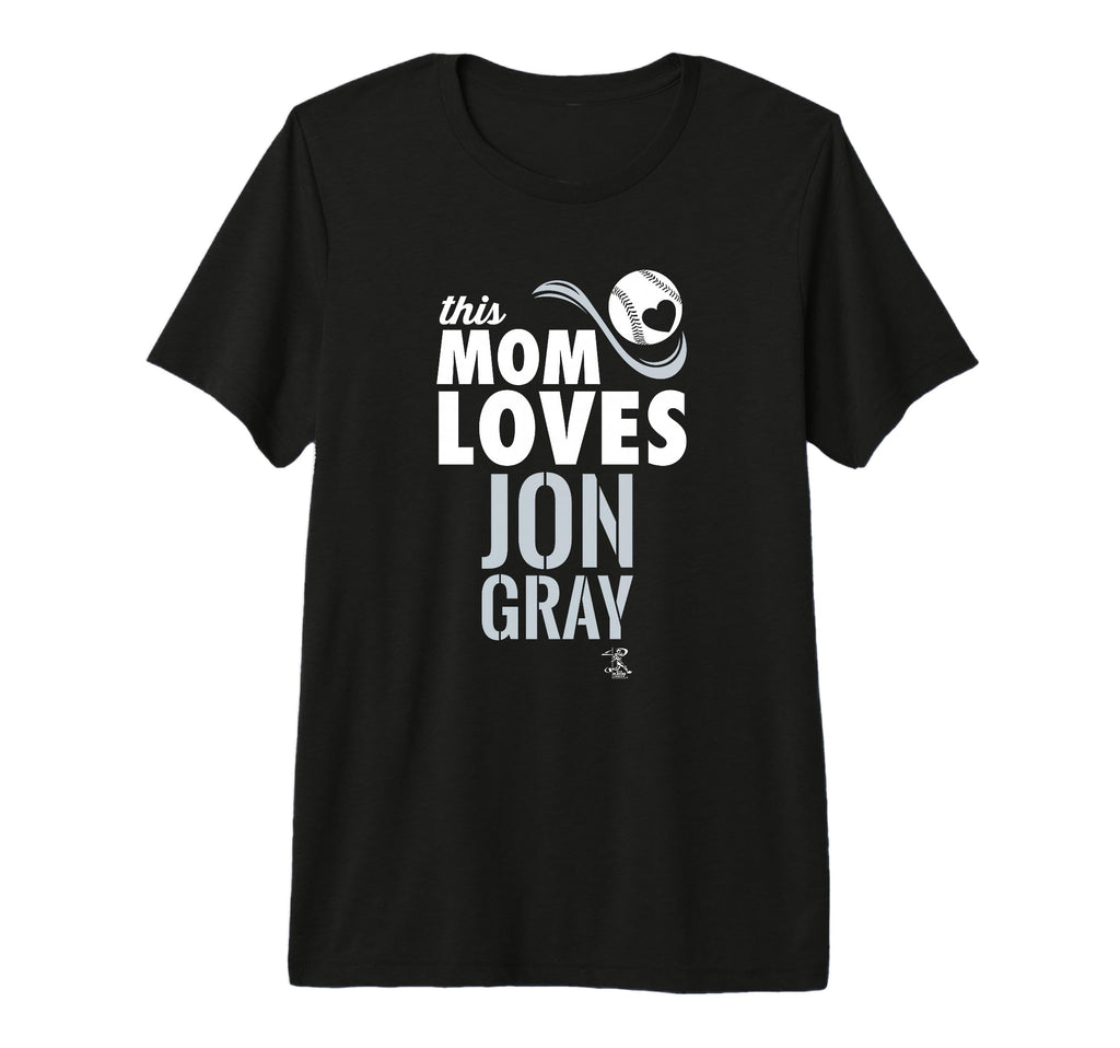 Jon Gray This Mom Loves Tri Blend T-Shirt - Graphic Print for Adults - T-Shirt, Sweatshirt, Hoodie