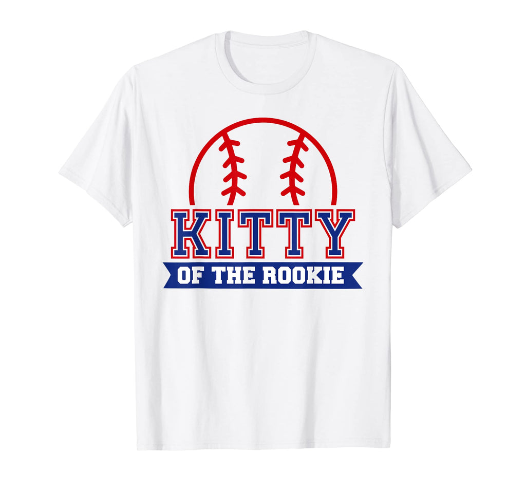 Kitty Rookie 1St Birthday Baseball T-Shirt - Minimalist Print for Adults - T-Shirt, Sweatshirt, Hoodie