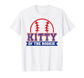 Kitty Rookie 1St Birthday Baseball T-Shirt - Minimalist Print for Adults - T-Shirt, Sweatshirt, Hoodie
