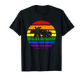 Lgbtq Sunset And Palm Trees T-Shirt - Novelty Apparel Men Women - T-Shirt, Sweatshirt, Hoodie