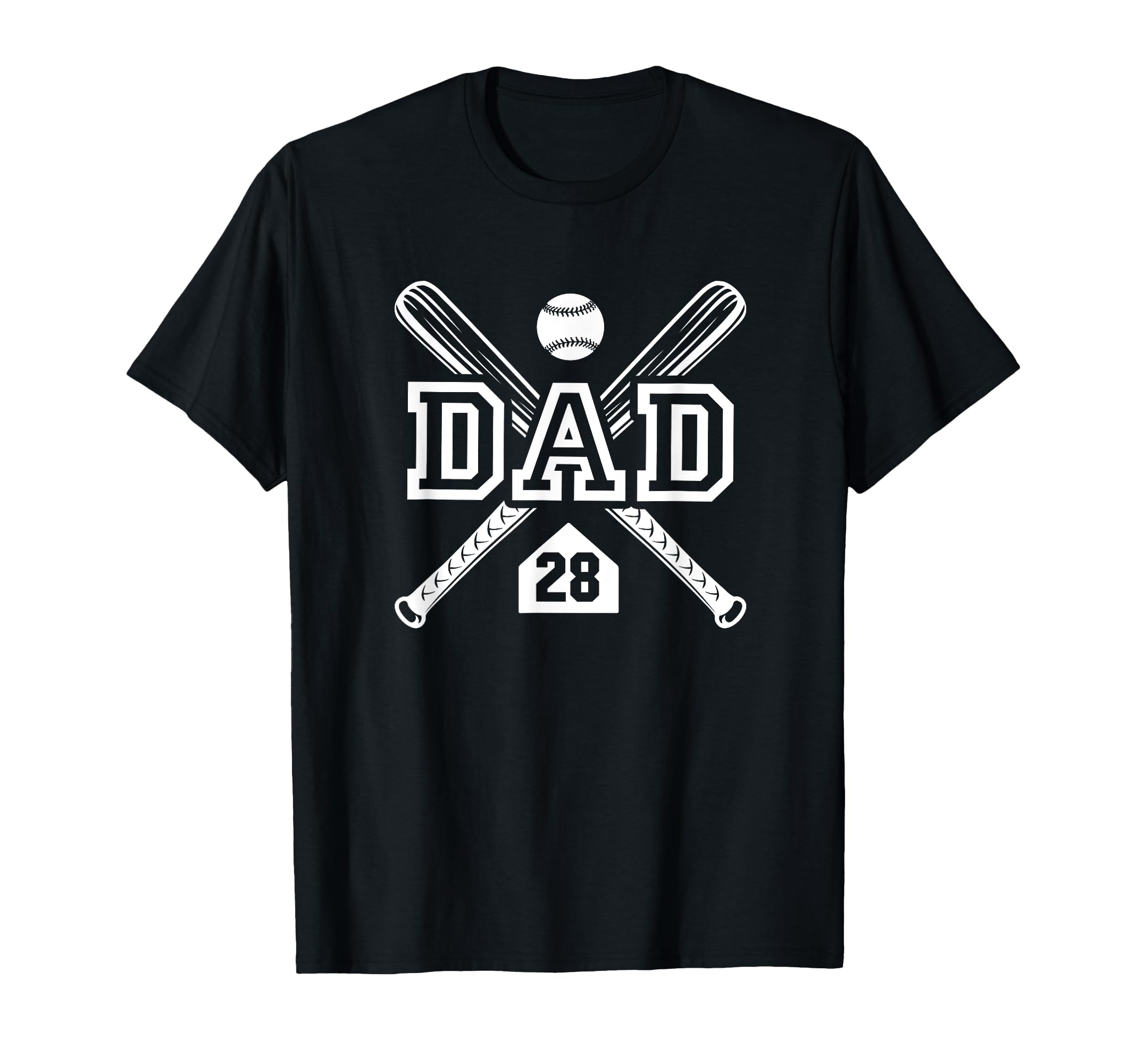 Baseball Dad Softball Dad 28 T-Shirt - Casual Everyday Wear for Adults - T-Shirt, Sweatshirt, Hoodie