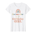 Womens Godmother Birthday Boho Rainbow T-Shirt - Minimalist Print Unisex - T-Shirt, Sweatshirt, Hoodie