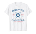 Baseball Home Plate Social Club T-Shirt - Novelty Apparel for Adults - T-Shirt, Sweatshirt, Hoodie