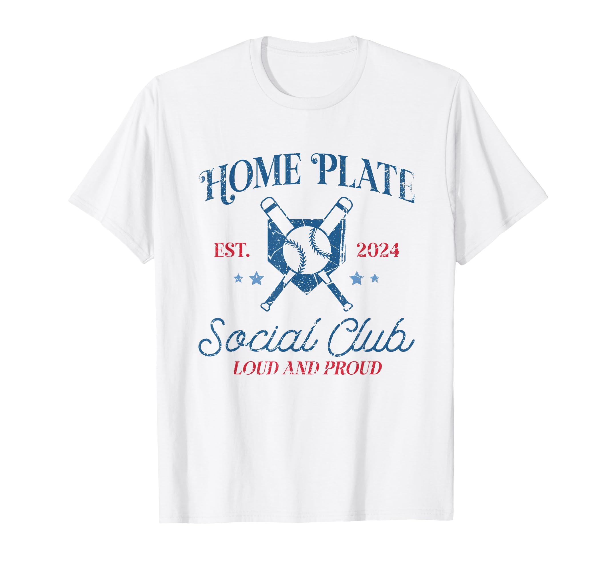 Baseball Home Plate Social Club T-Shirt - Novelty Apparel for Adults - T-Shirt, Sweatshirt, Hoodie