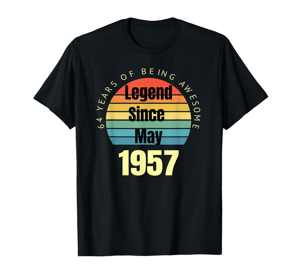 56Th Birthday Legend Since May 1957 T-Shirt - Streetwear Style Unisex - T-Shirt, Sweatshirt, Hoodie
