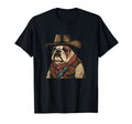 English Bulldog Funny Country Music Dog T-Shirt - Minimalist Print Unisex - T-Shirt, Sweatshirt, Hoodie