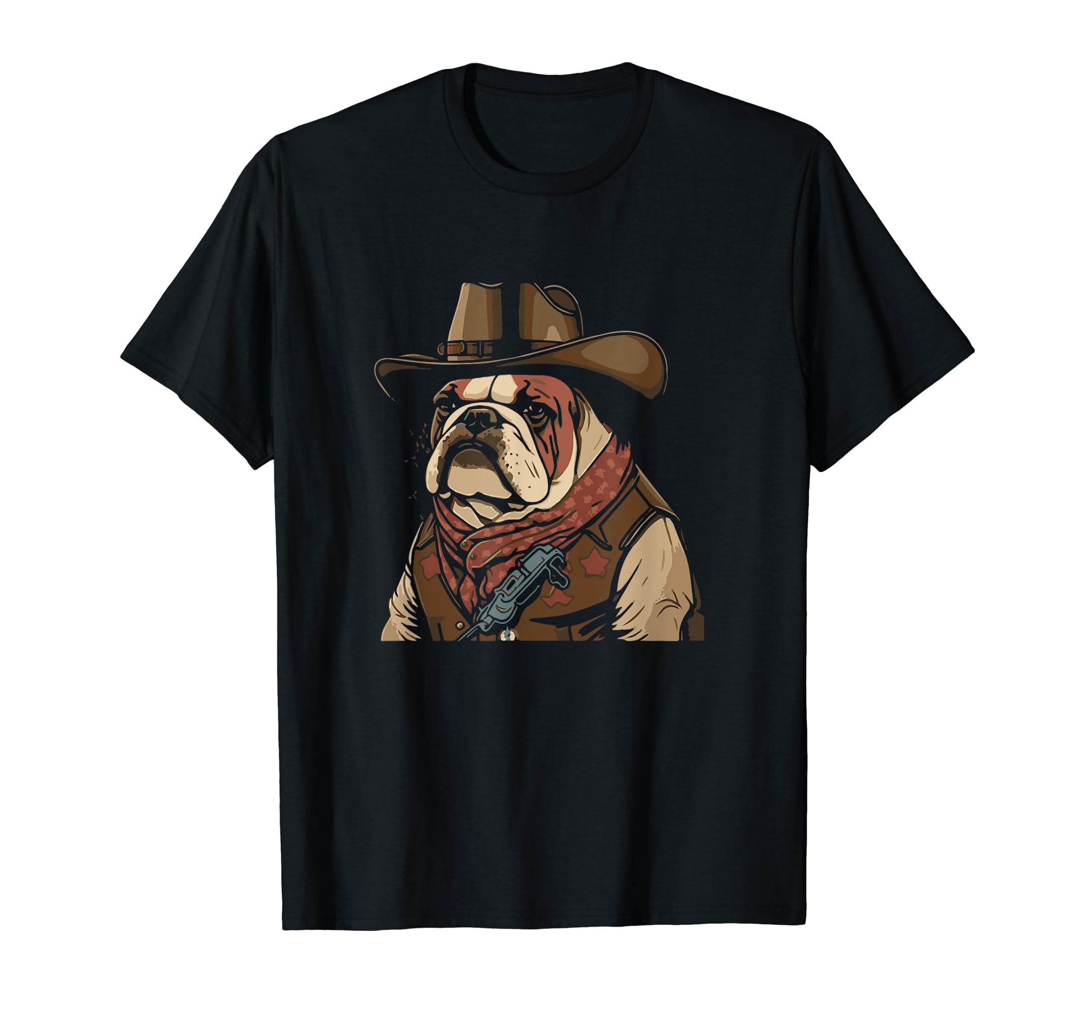 English Bulldog Funny Country Music Dog T-Shirt - Minimalist Print Unisex - T-Shirt, Sweatshirt, Hoodie