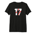 Baseball Player Jersey Number 17 17 T-Shirt - Trendy Graphic for Adults - T-Shirt, Sweatshirt, Hoodie