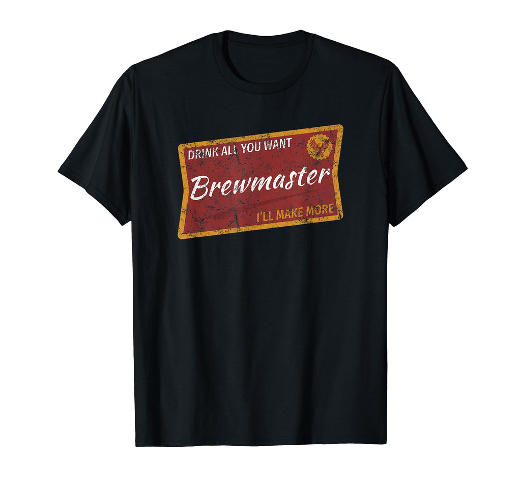 Craft Beer Brewmaster Weathered T-Shirt - Novelty Apparel for Adults - T-Shirt, Sweatshirt, Hoodie