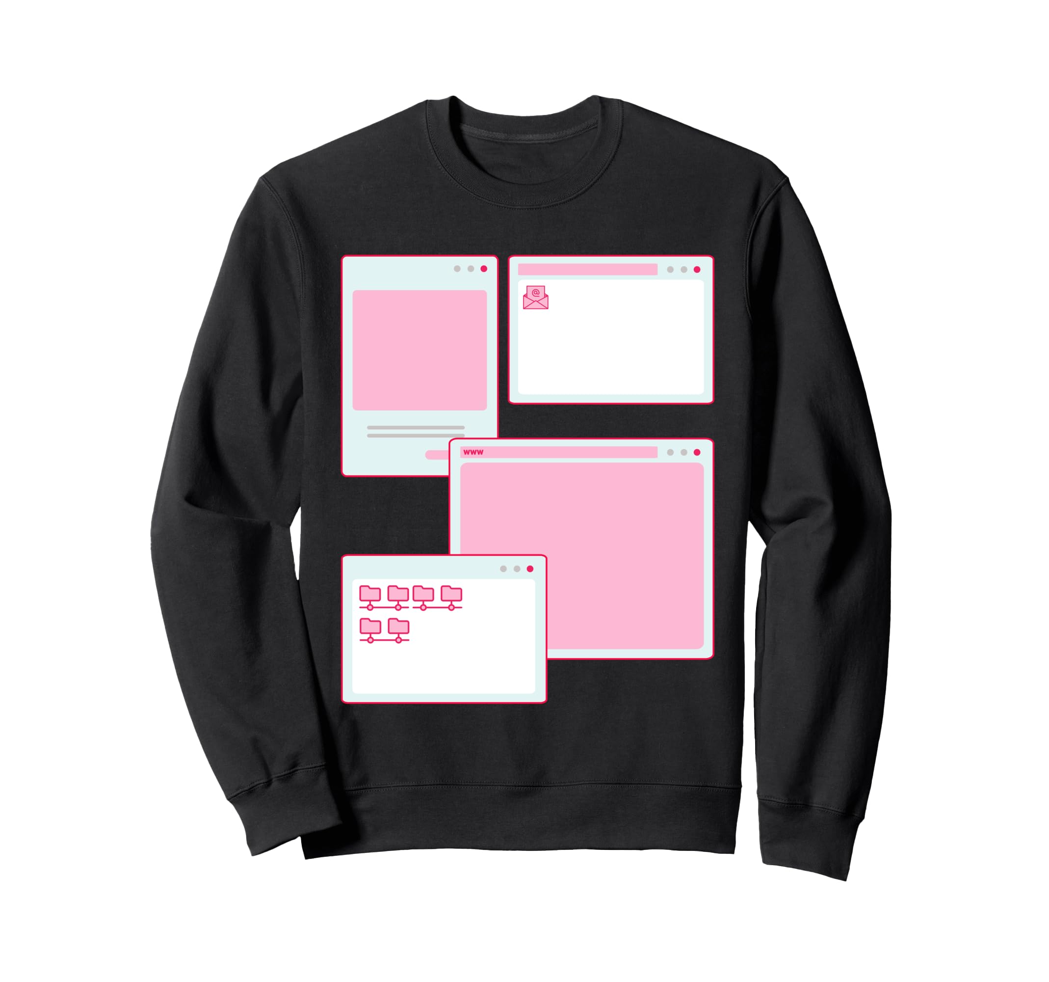 Vaporwave Aesthetic 90S Grunge Sweatshirt - Streetwear Style for Adults - T-Shirt, Sweatshirt, Hoodie