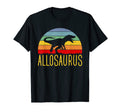 Allosaurus Sunset Dinosaur Paleontology T-Shirt - Fun Novelty Design Unisex - T-Shirt, Sweatshirt, Hoodie