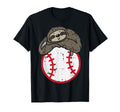 Sloth Baseball Sports Player Catcher T-Shirt - Streetwear Style Men Women - T-Shirt, Sweatshirt, Hoodie
