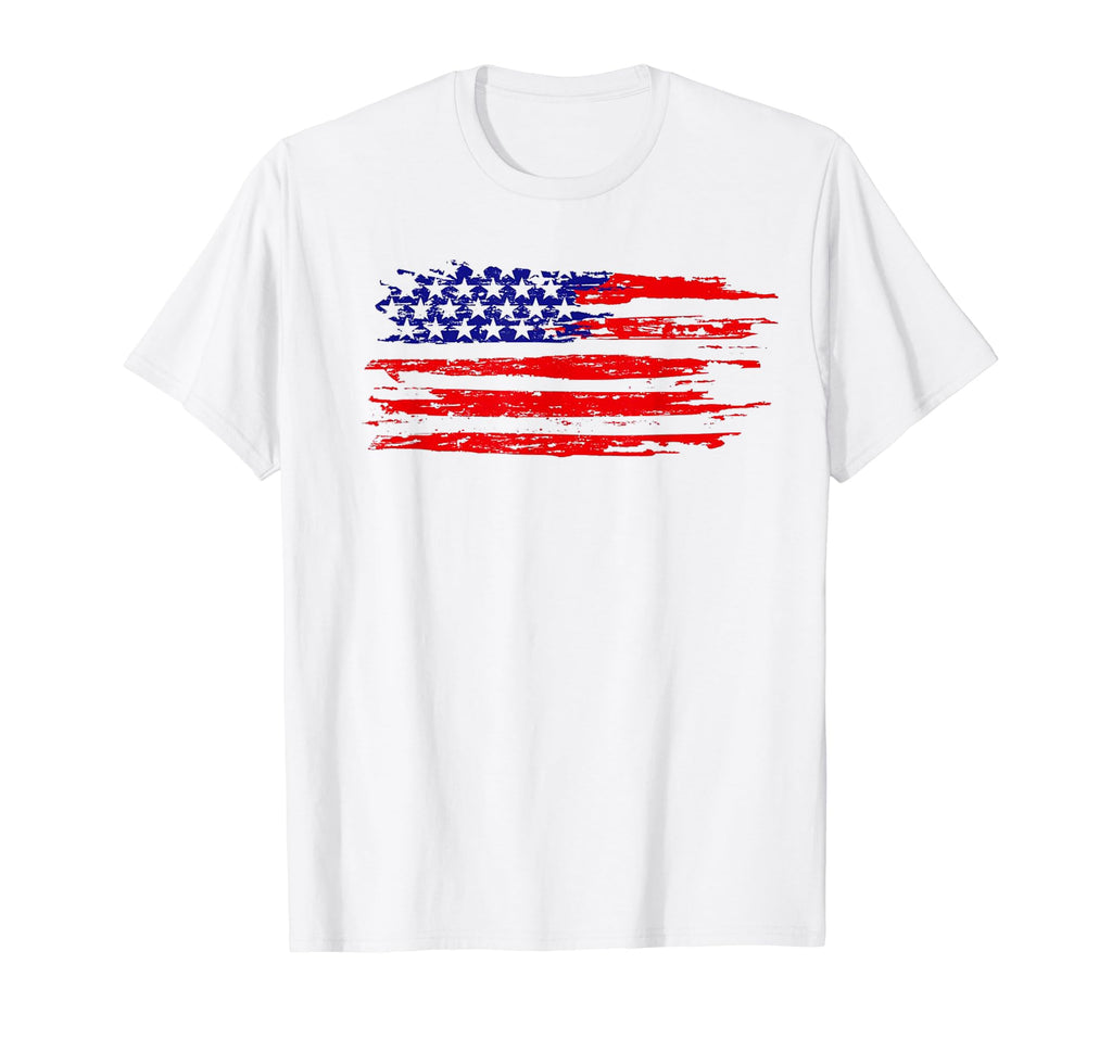 United States Distressed Flag Sweatshirt - Casual Everyday Wear for Adults - T-Shirt, Sweatshirt, Hoodie