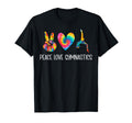 Peace Love Gymnastics Tie Dye Gymnastics T-Shirt - Custom Art Print Unisex - T-Shirt, Sweatshirt, Hoodie