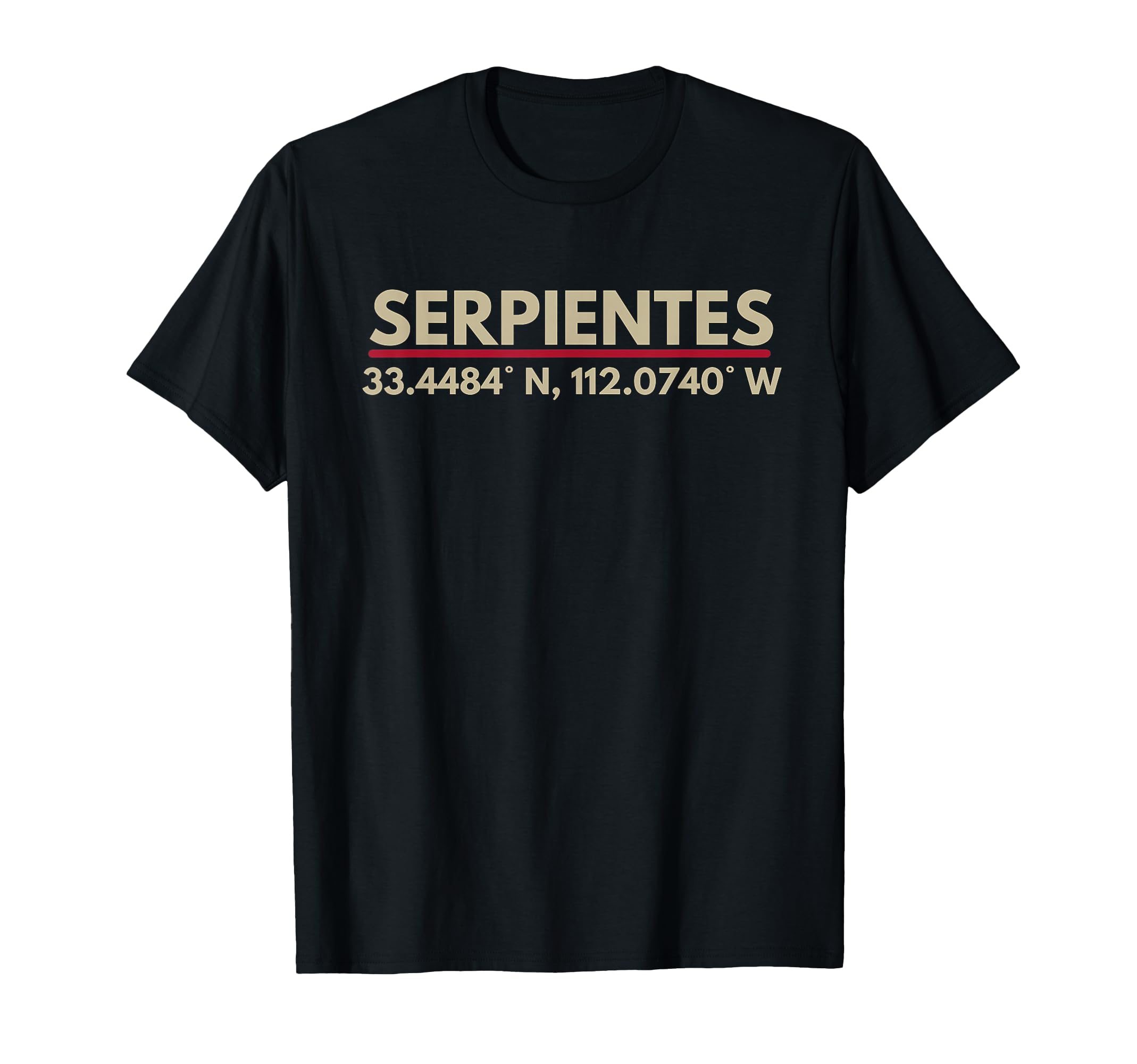 Serpientes Arizona Az Fans Latitude T-Shirt - Minimalist Print for Adults - T-Shirt, Sweatshirt, Hoodie
