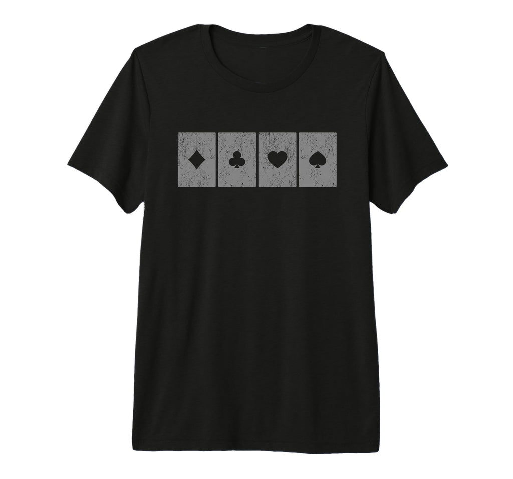 Distressed Poker Gift Poker T-Shirt - Casual Everyday Wear Men Women - T-Shirt, Sweatshirt, Hoodie