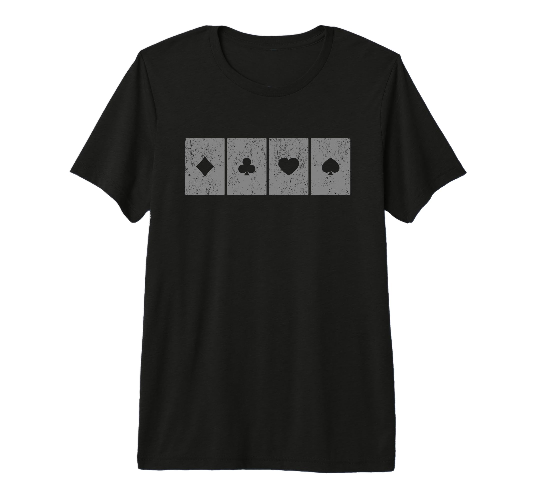 Distressed Poker Gift Poker T-Shirt - Casual Everyday Wear Men Women - T-Shirt, Sweatshirt, Hoodie