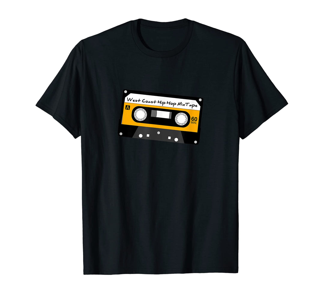 West Coast Hip Hop Mixtape Dj Cassette T-Shirt - Unique Graphic Men Women - T-Shirt, Sweatshirt, Hoodie