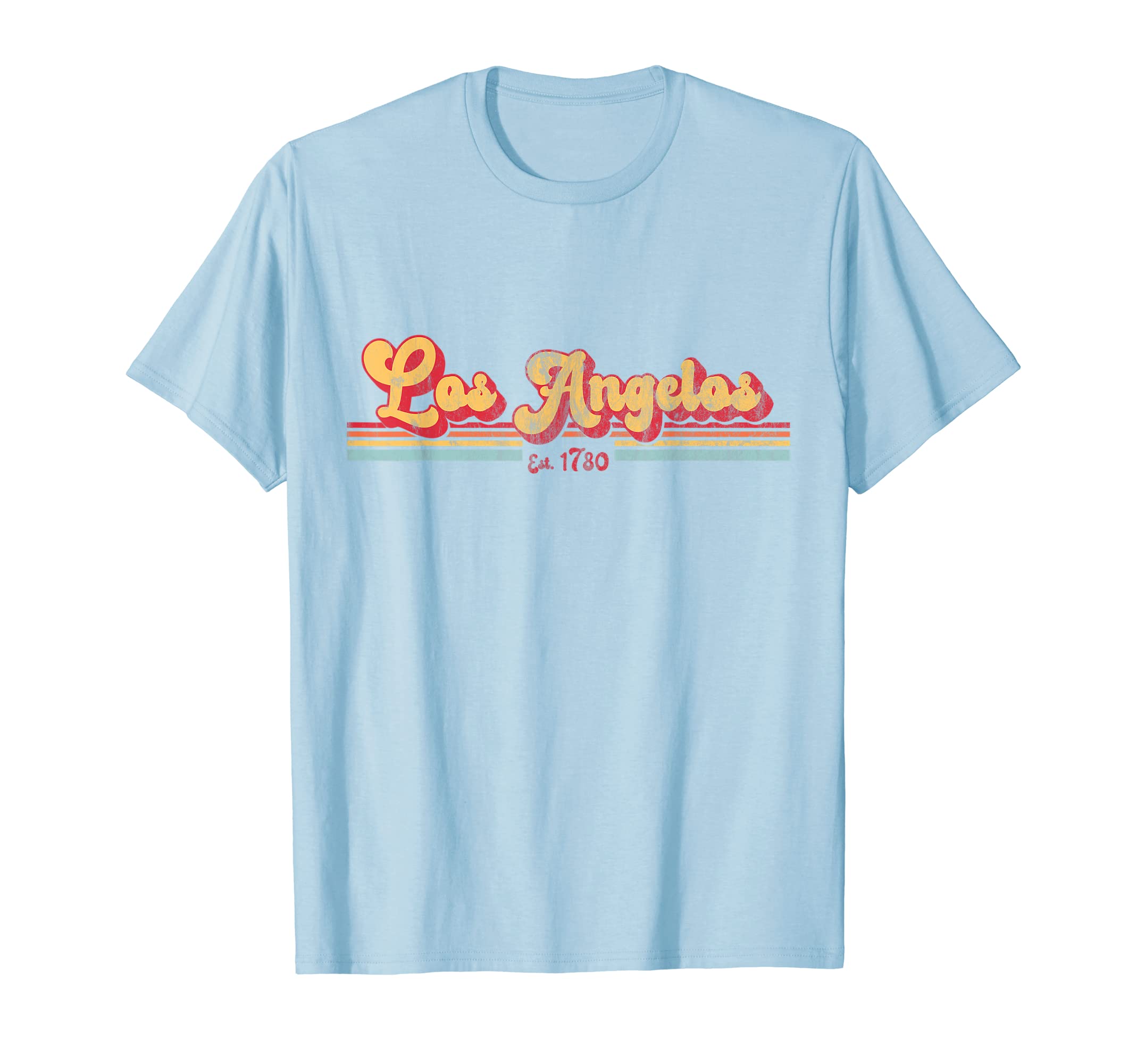 Los Angelos Stripes 70S 80S California T-Shirt - Custom Art Print Unisex - T-Shirt, Sweatshirt, Hoodie