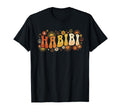 Habibi 70S Typography Flower Hippie T-Shirt - Custom Art Print for Adults - T-Shirt, Sweatshirt, Hoodie
