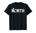 Up North Wisconsin Distressed Text T-Shirt - Novelty Apparel for Adults - T-Shirt, Sweatshirt, Hoodie