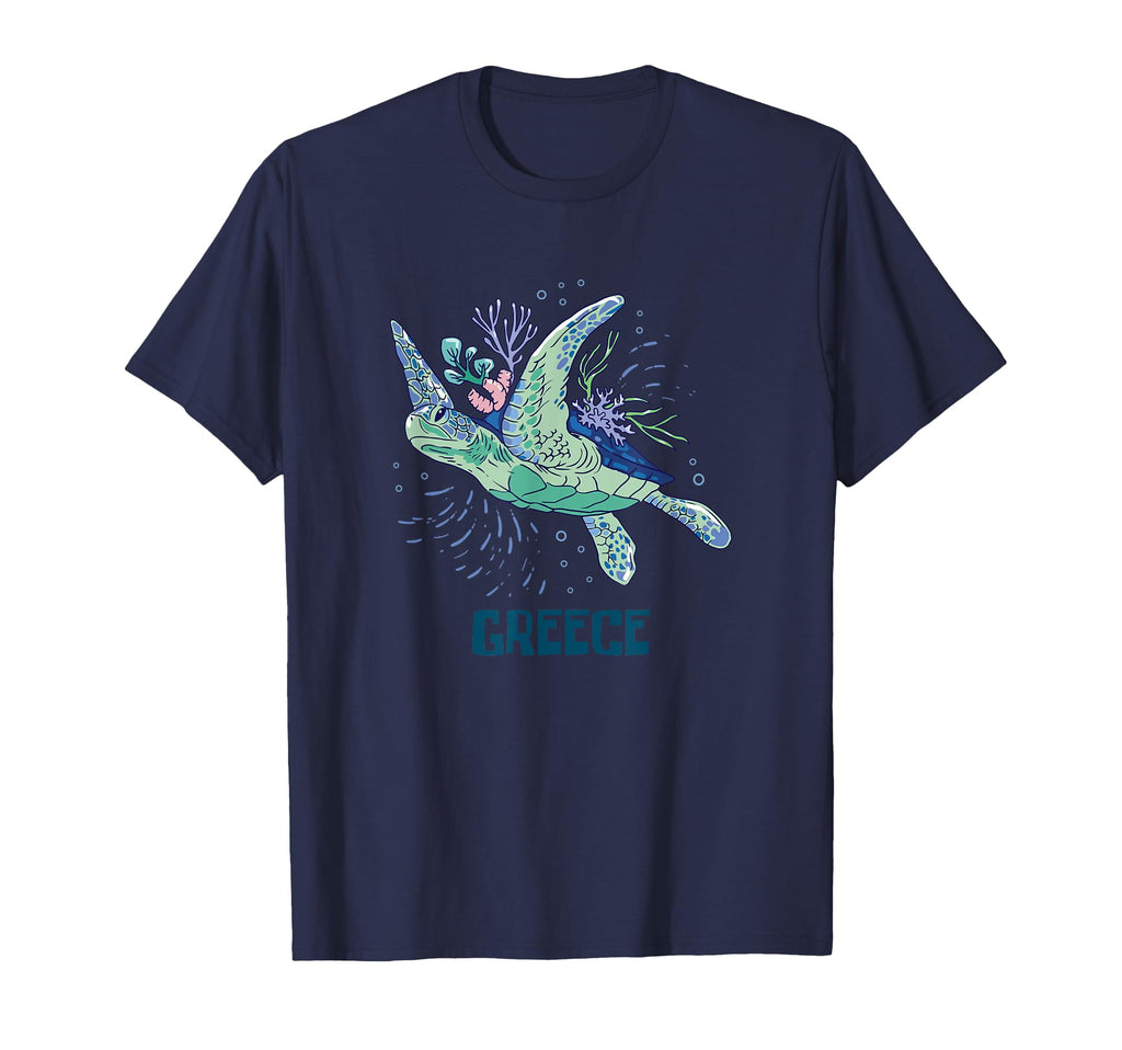 Sea Turtle Greece Vacation Boho Bohemian T-Shirt - Novelty Apparel Unisex - T-Shirt, Sweatshirt, Hoodie