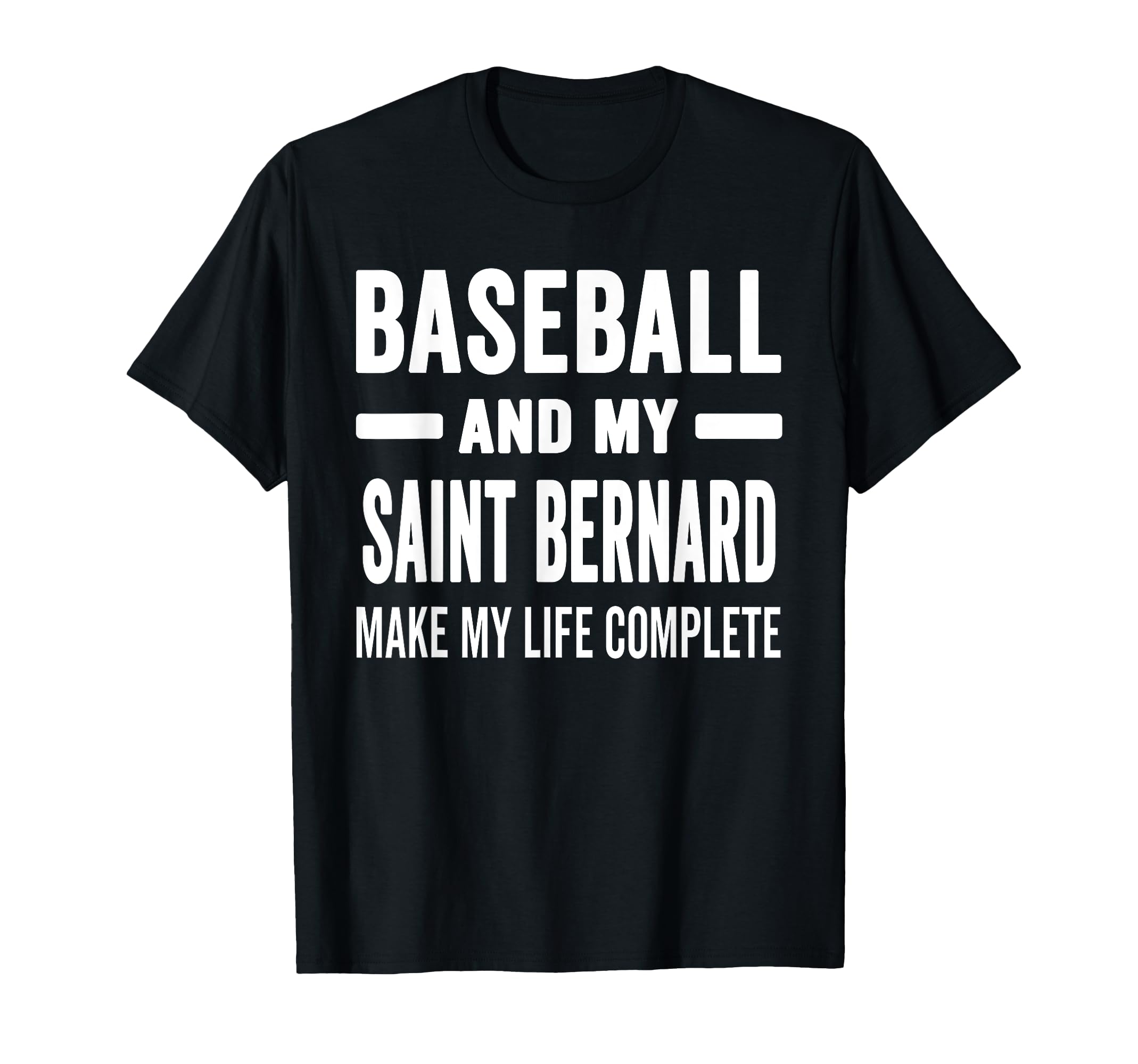 Baseball And My Saint Bernard Mama T-Shirt - Minimalist Print Men Women - T-Shirt, Sweatshirt, Hoodie