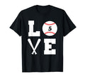 Baseball Player 5 Mom Baseball T-Shirt - Casual Everyday Wear Men Women - T-Shirt, Sweatshirt, Hoodie