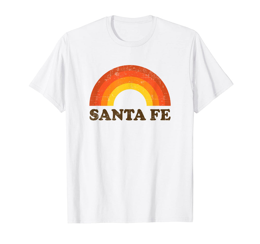 Santa Fe Rainbow Souvenir 60S 70S T-Shirt - Trendy Graphic Men Women - T-Shirt, Sweatshirt, Hoodie