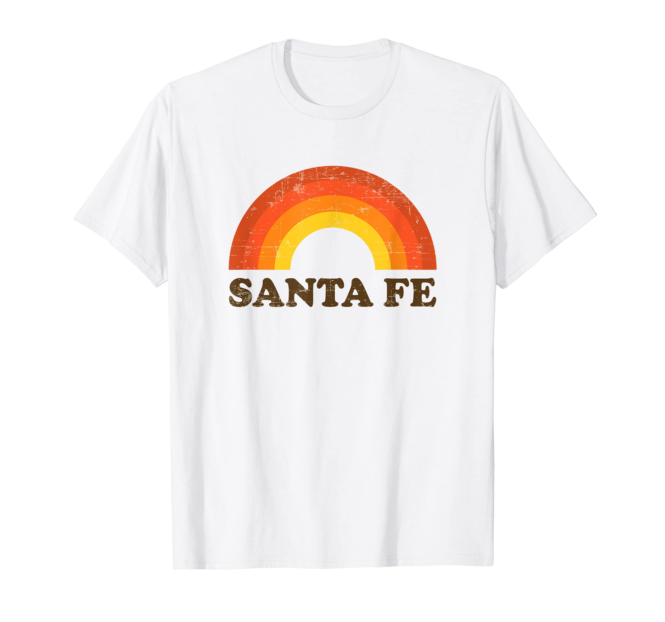 Santa Fe Rainbow Souvenir 60S 70S T-Shirt - Trendy Graphic Men Women - T-Shirt, Sweatshirt, Hoodie