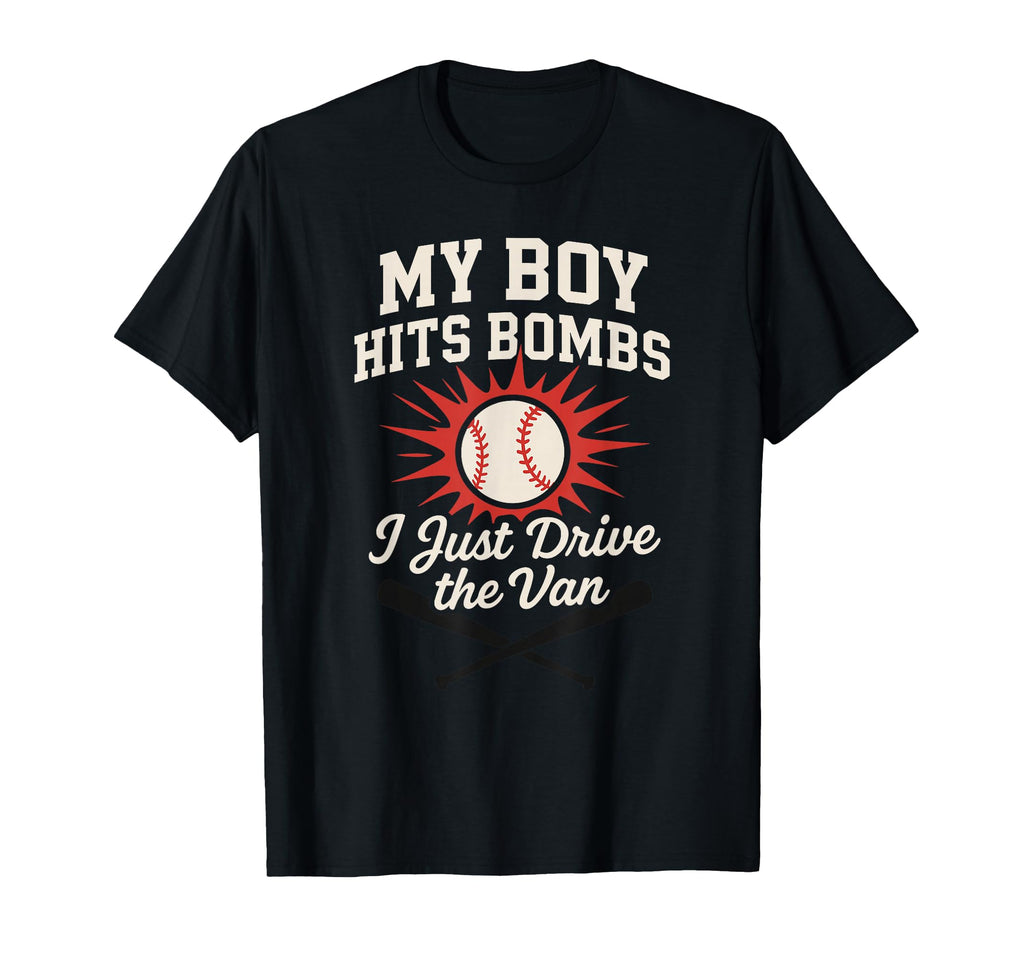 Mom Baseball Proud Son Home Run T-Shirt - Minimalist Print for Adults - T-Shirt, Sweatshirt, Hoodie