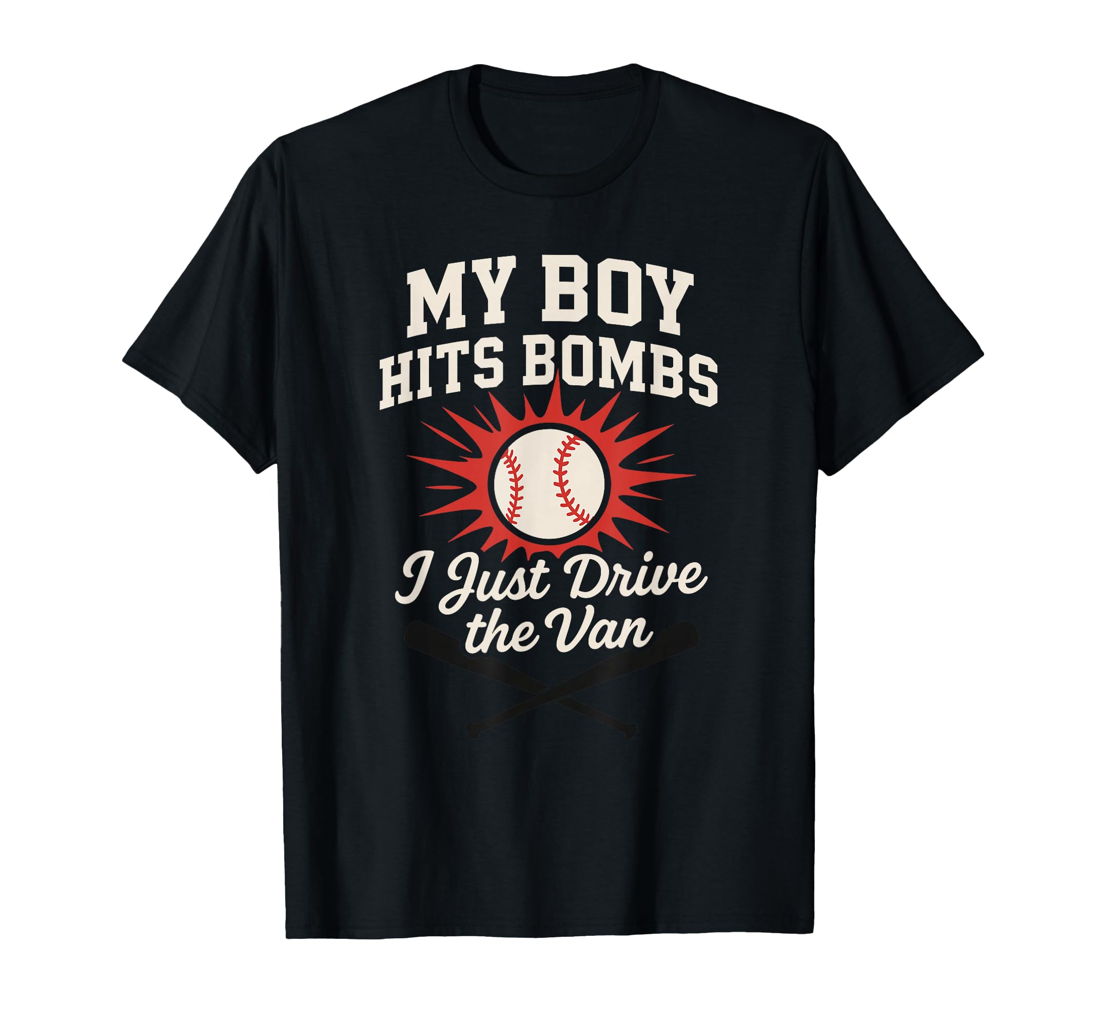 Mom Baseball Proud Son Home Run T-Shirt - Minimalist Print for Adults - T-Shirt, Sweatshirt, Hoodie