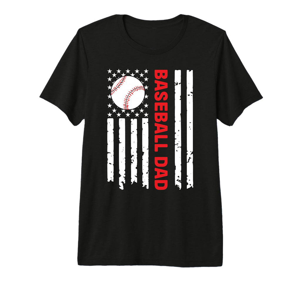Flag Usa 4Th July Baseball Dad Fathers Day T-Shirt - Trendy Graphic Unisex - T-Shirt, Sweatshirt, Hoodie
