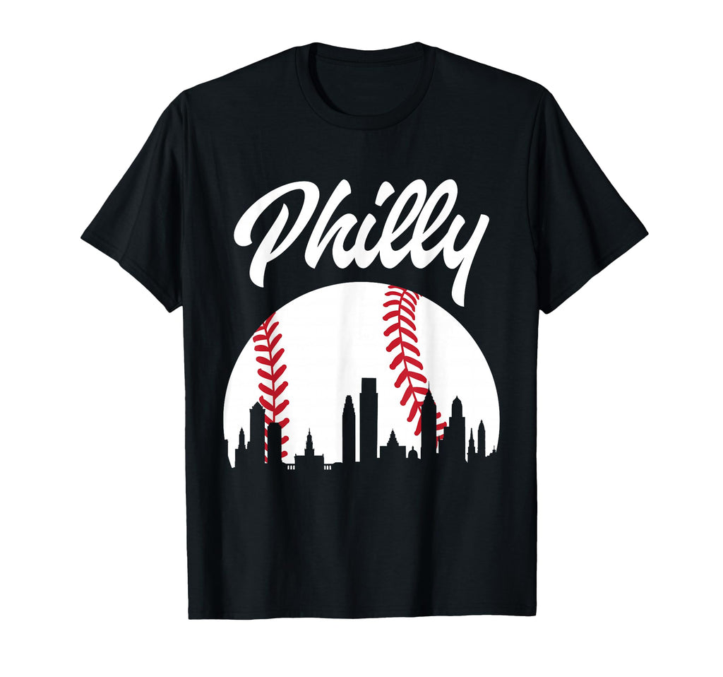 Baseball Player Philly Philadelphia City T-Shirt - Custom Art Print Unisex - T-Shirt, Sweatshirt, Hoodie