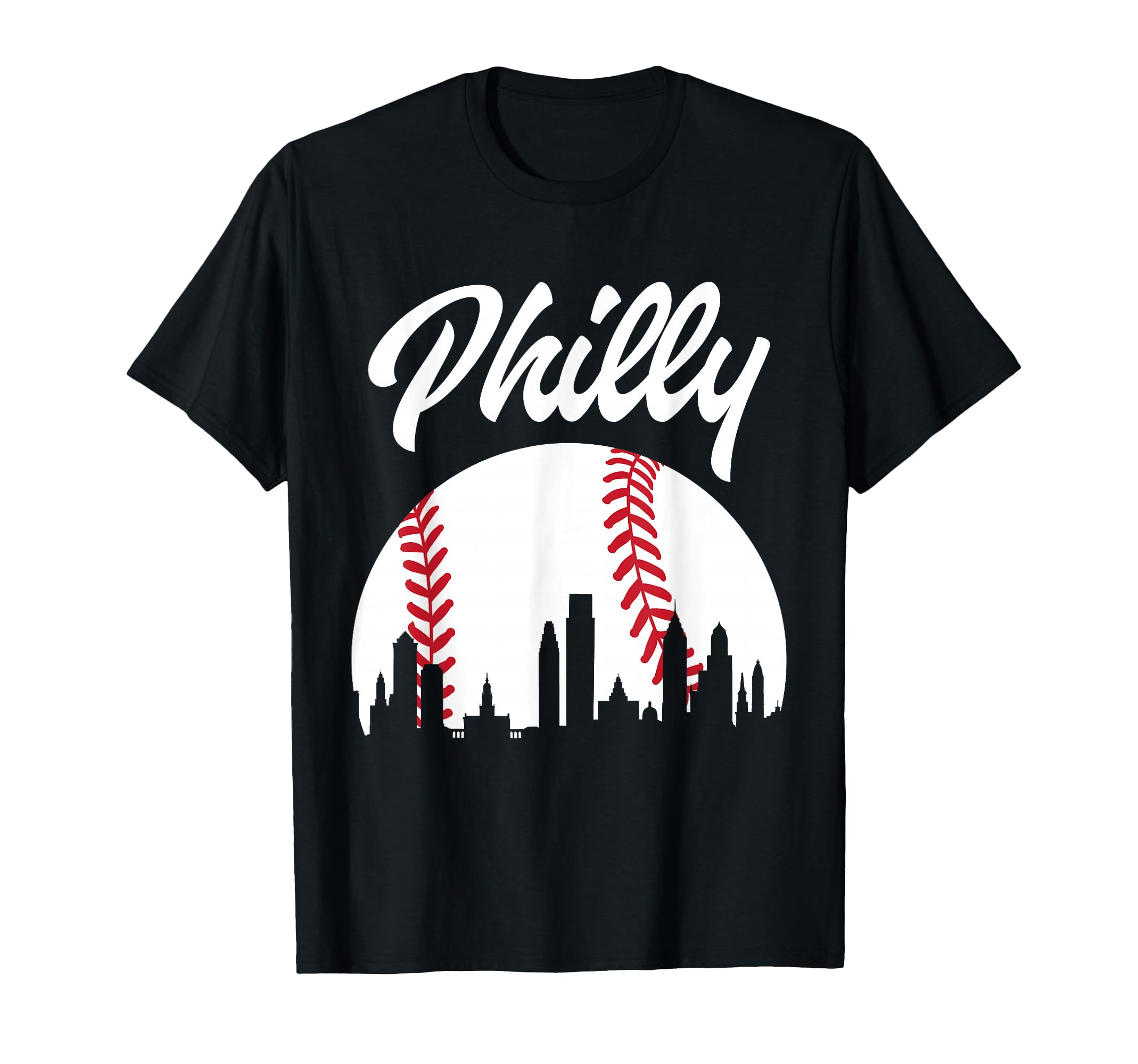 Baseball Player Philly Philadelphia City T-Shirt - Custom Art Print Unisex - T-Shirt, Sweatshirt, Hoodie