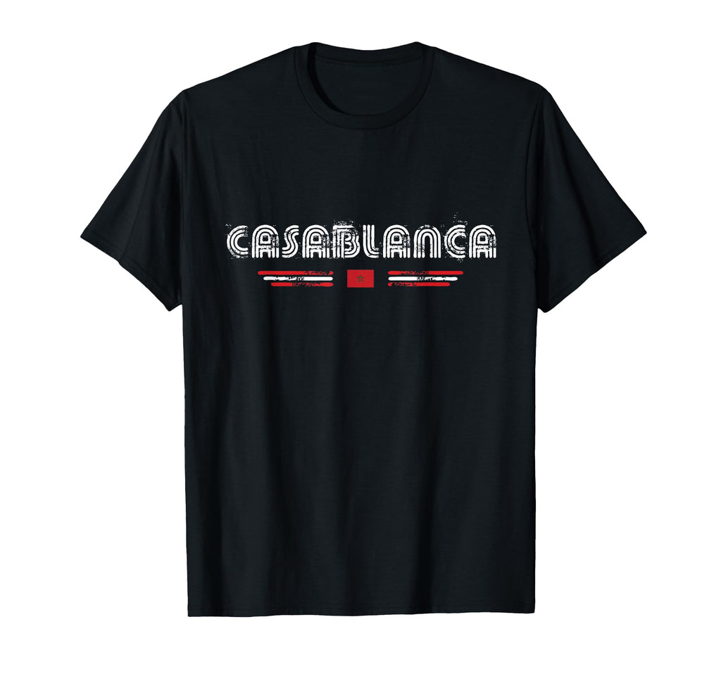 Casablanca Morocco 70S 80S Type T-Shirt - Trendy Graphic for Adults - T-Shirt, Sweatshirt, Hoodie