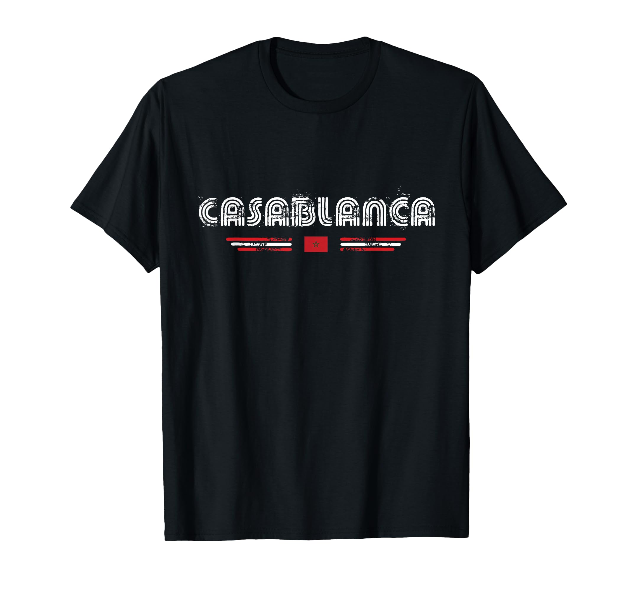 Casablanca Morocco 70S 80S Type T-Shirt - Trendy Graphic for Adults - T-Shirt, Sweatshirt, Hoodie