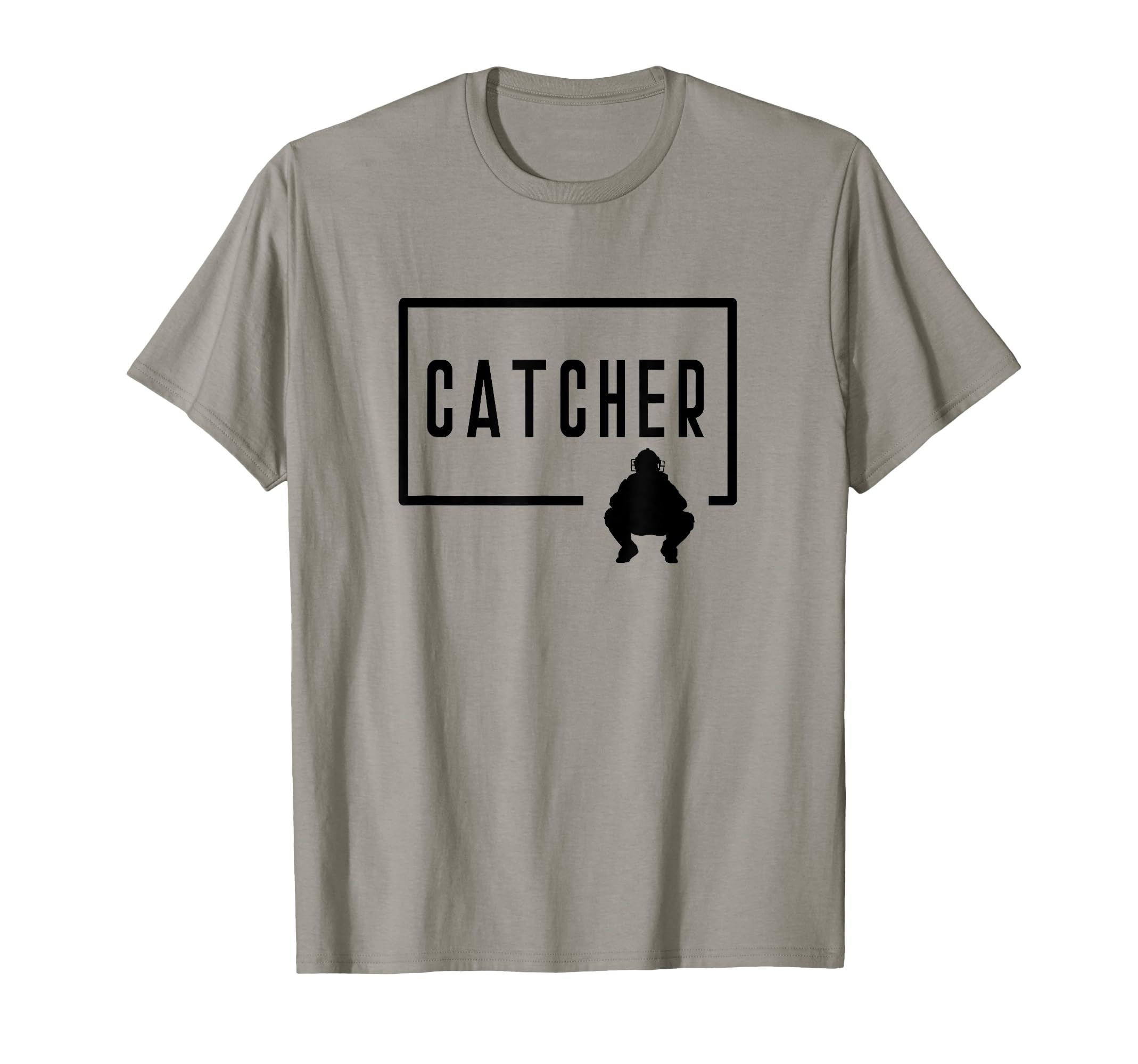 Baseball Catcher Catching Homeplate Funny T-Shirt - Trendy Graphic Unisex - T-Shirt, Sweatshirt, Hoodie