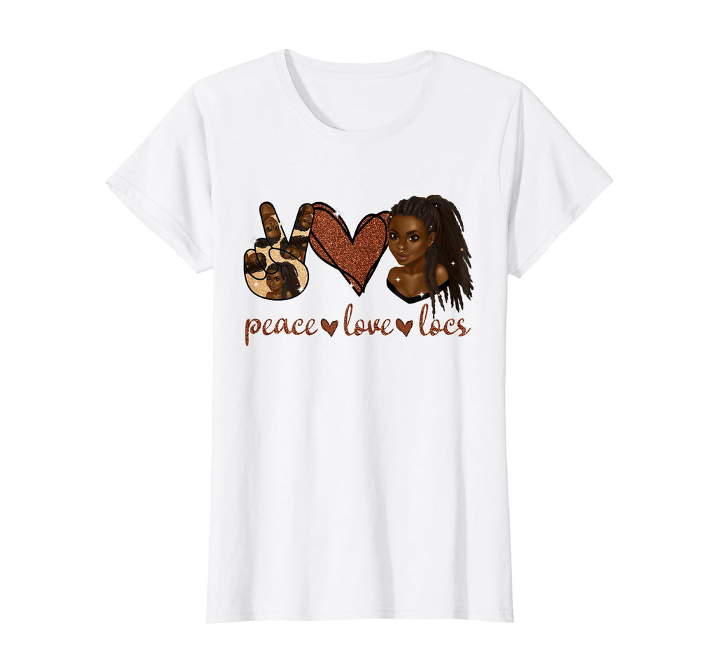 Peace Love Locs Black T-Shirt - Minimalist Print Unisex - T-Shirt, Sweatshirt, Hoodie