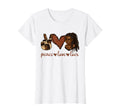 Peace Love Locs Black T-Shirt - Minimalist Print Unisex - T-Shirt, Sweatshirt, Hoodie