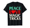 Funny Magician Peace Love Magic Tricks T-Shirt - Unique Graphic for Adults - T-Shirt, Sweatshirt, Hoodie