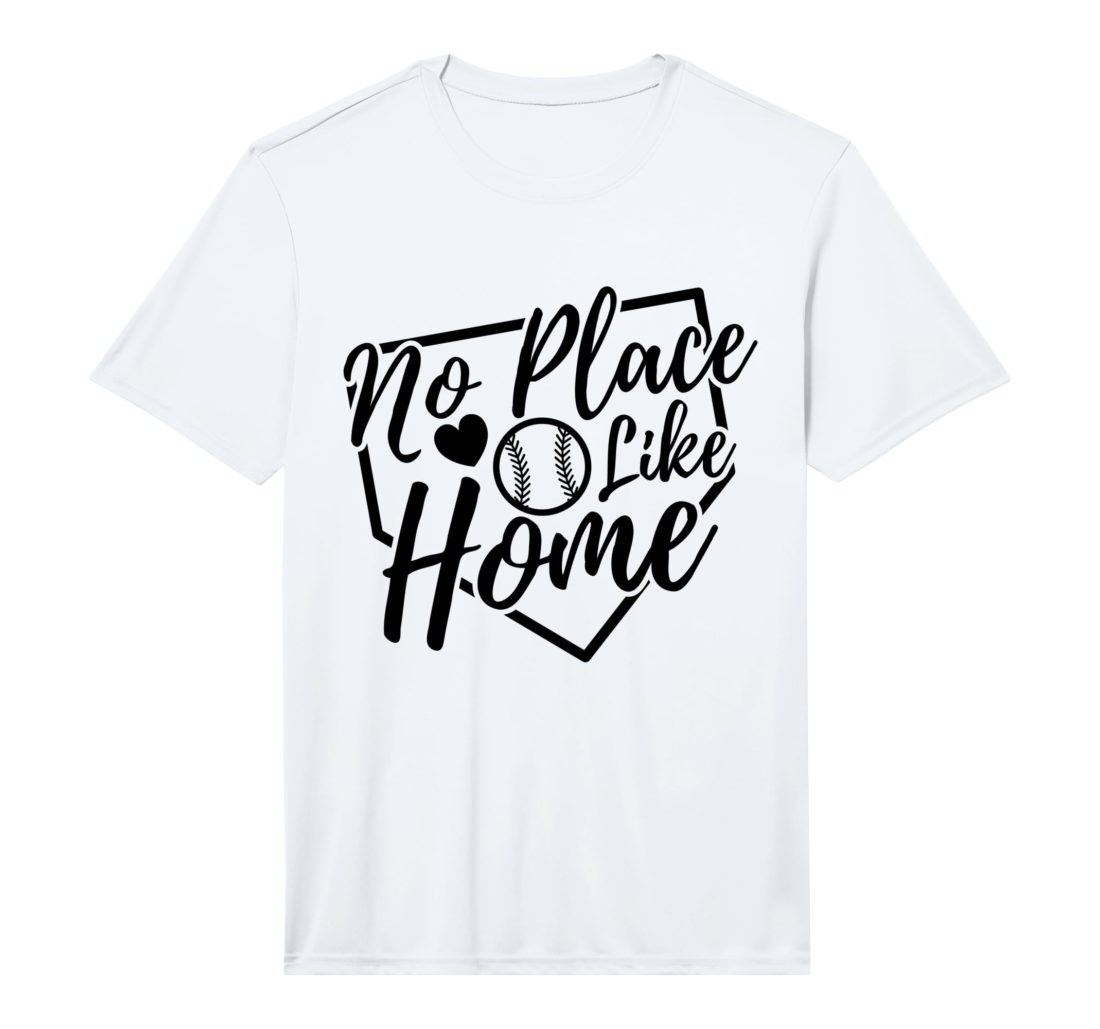 No Place Like Home Baseball Mom Life T-Shirt - Streetwear Style Unisex - T-Shirt, Sweatshirt, Hoodie