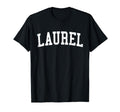 Laurel Ms Distressed White Varsity T-Shirt - Trendy Graphic Men Women - T-Shirt, Sweatshirt, Hoodie