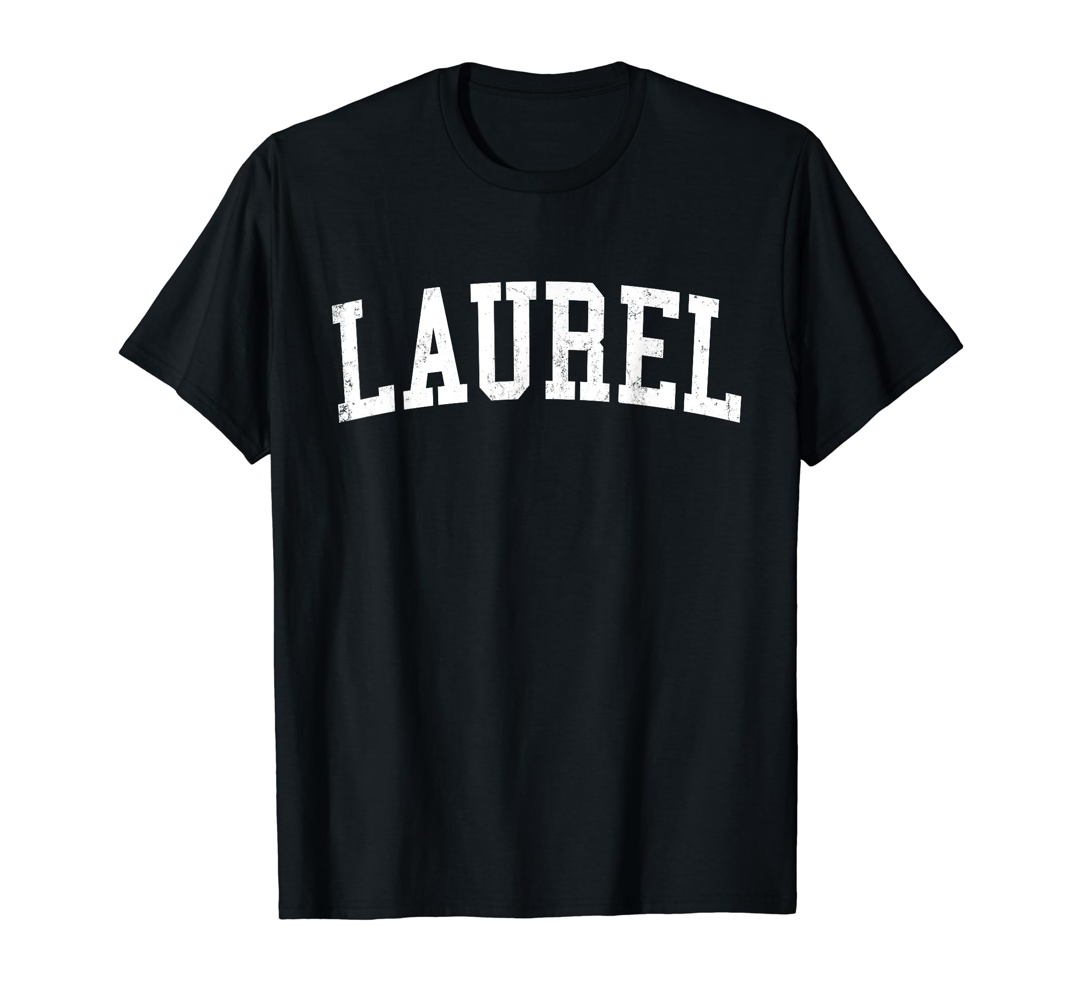 Laurel Ms Distressed White Varsity T-Shirt - Trendy Graphic Men Women - T-Shirt, Sweatshirt, Hoodie