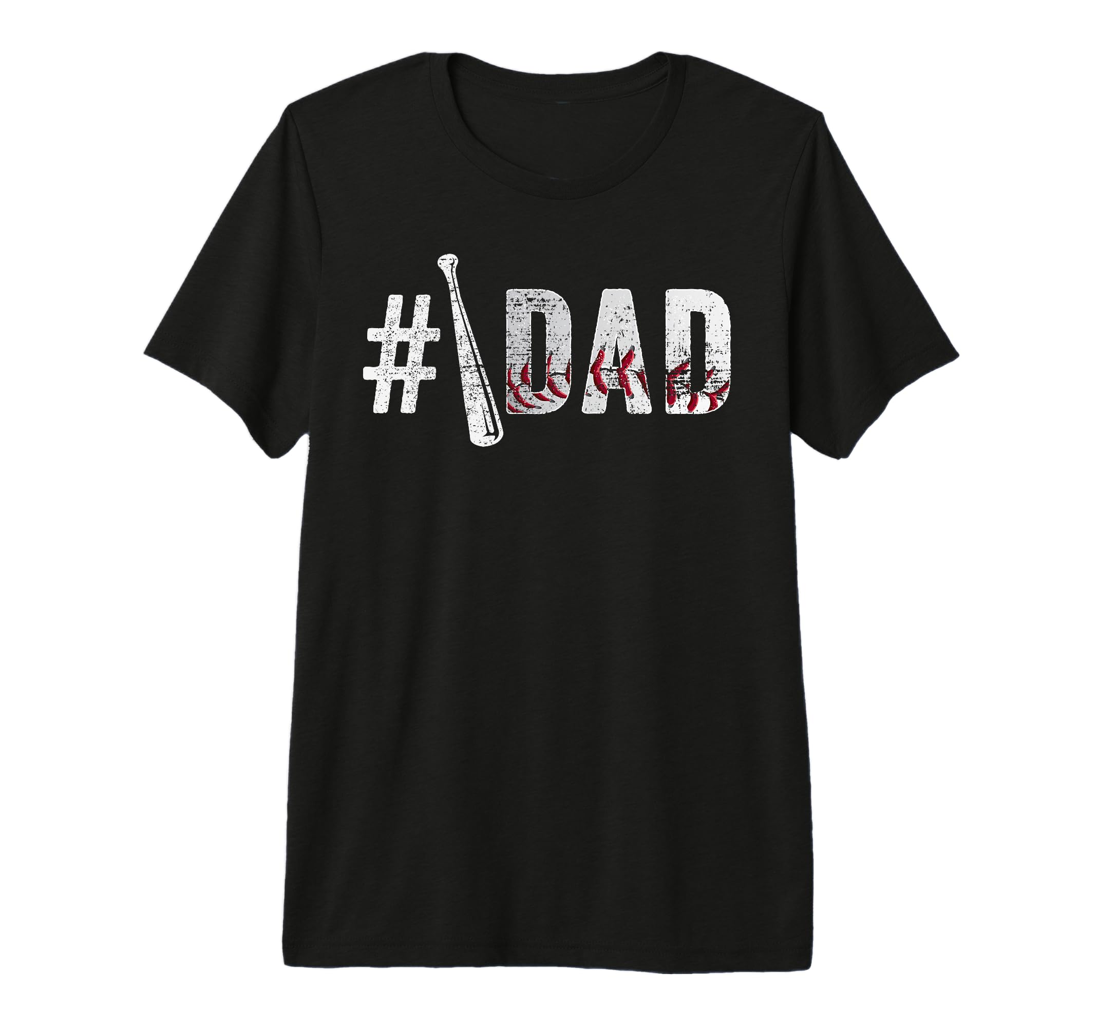 Number One Baseball Dad Fathers Day T-Shirt - Graphic Print for Adults - T-Shirt, Sweatshirt, Hoodie
