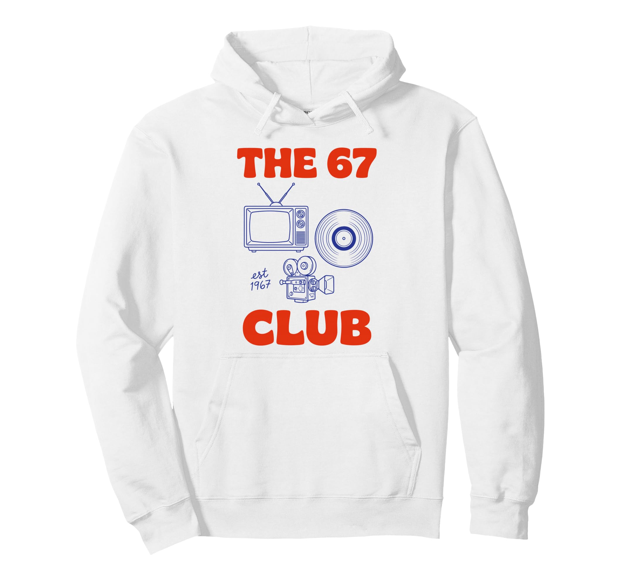 67 Club Tv Record Camera Hoodie - Novelty Apparel Men Women - T-Shirt, Sweatshirt, Hoodie